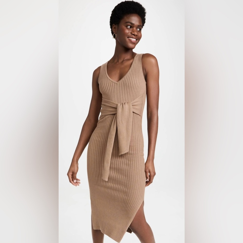 Good American Belted Bodycon Midi Dress.  Sz 4.  L/XL